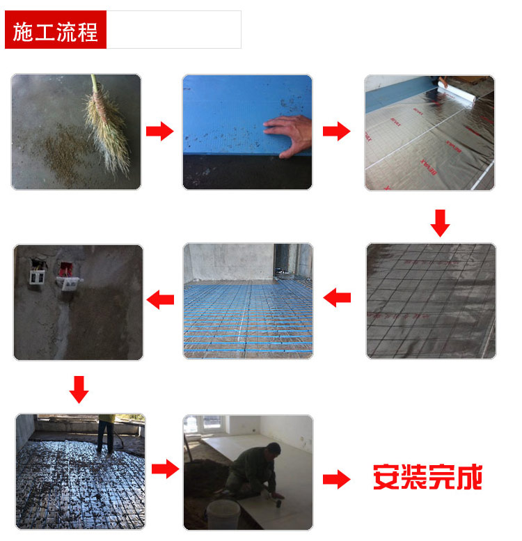 發熱電纜施工流程