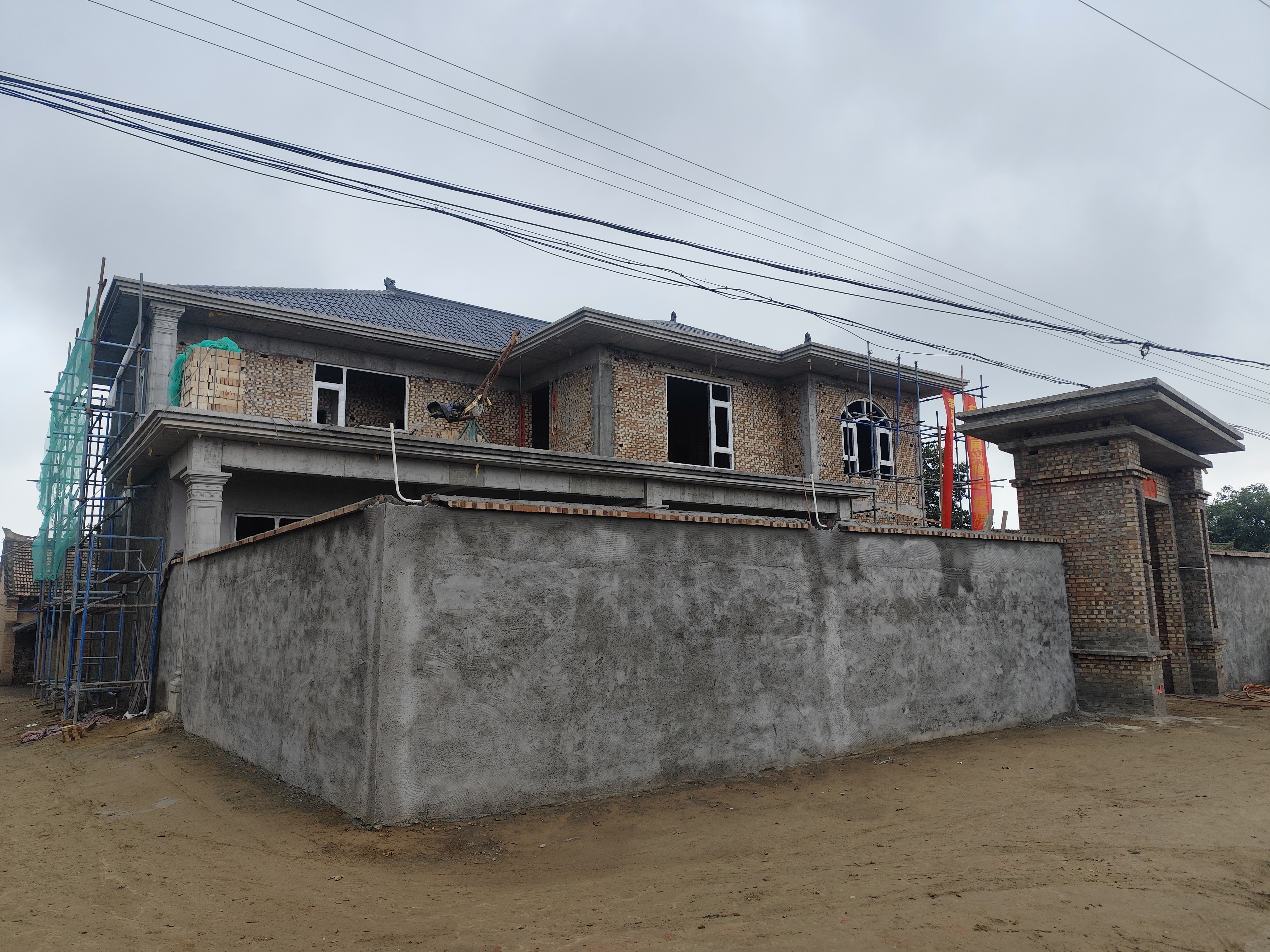 咸陽彬州北玉村自建房電地暖安裝